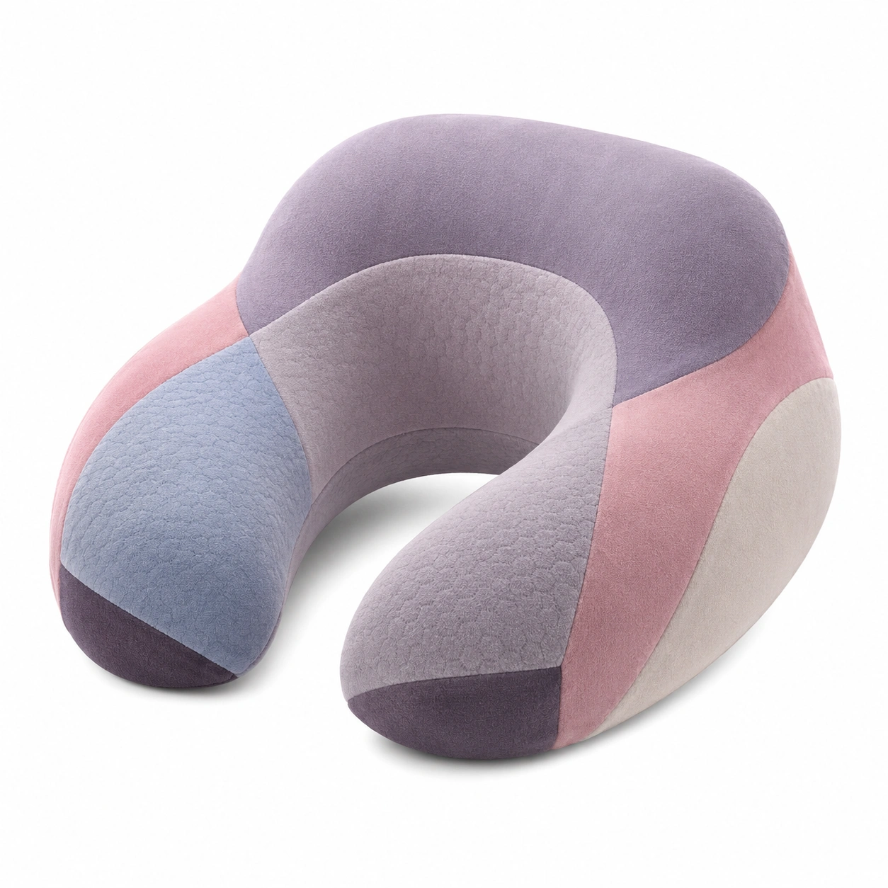 Cojín de Viaje en U Multicolor Rosa, Azul y Beige-BEL DRA NOX