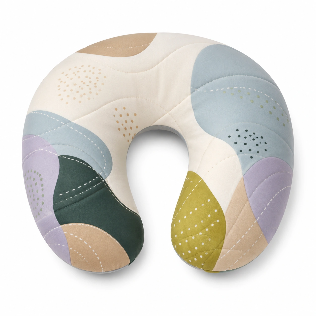 Almohada de Viaje Ergonómica Multicolor Abstracta-BEL DRA NOX
