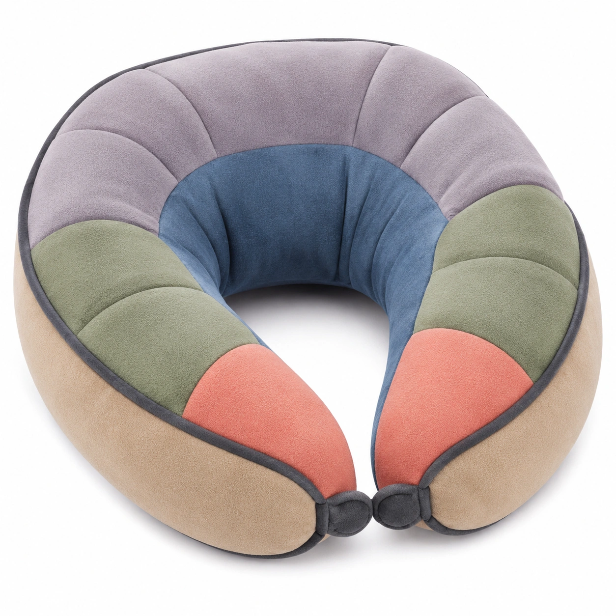 Almohada de Viaje en Forma de U Multicolor, Soporte Cervical-BEL DRA NOX