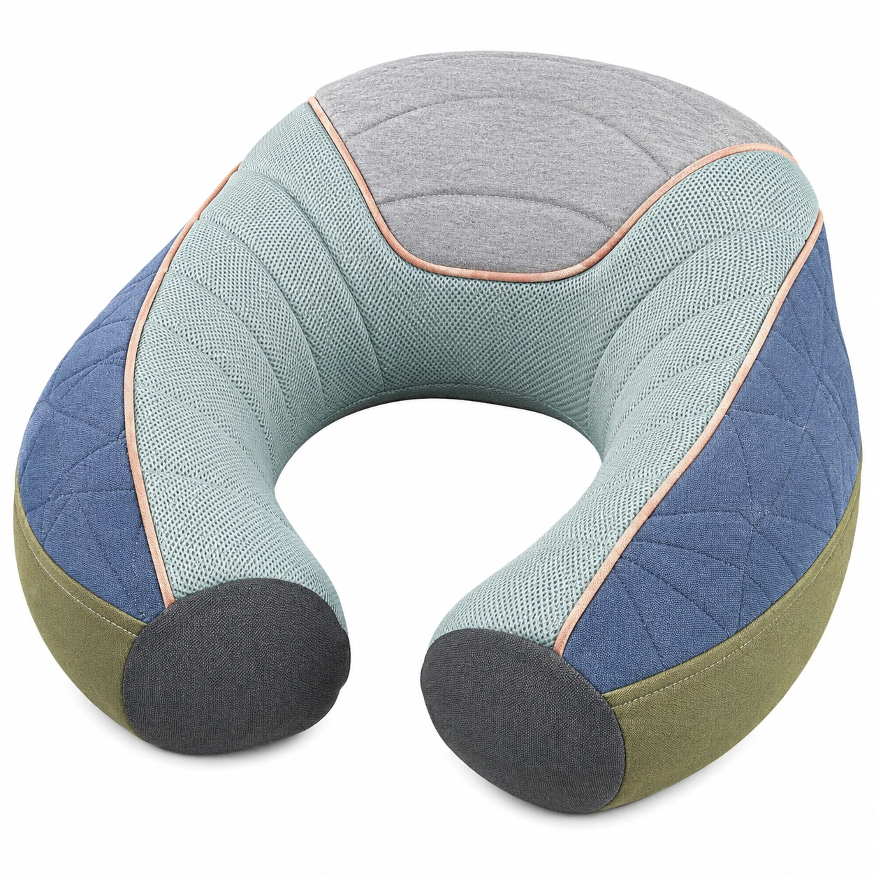 Almohada de Viaje en Forma de U Soporte Cuello Multicolor-BEL DRA NOX
