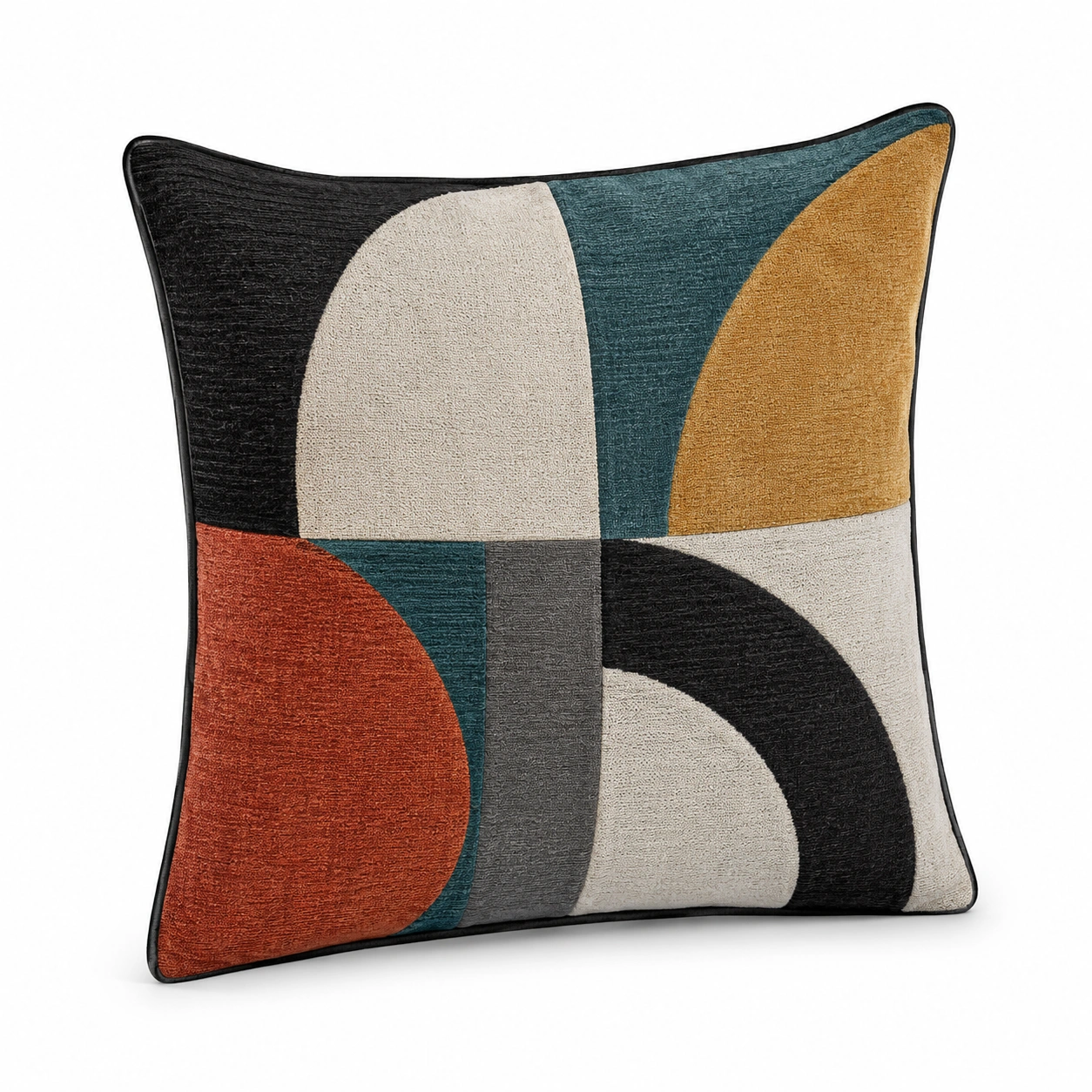 Cojín Decorativo Geométrico Multicolor 45x45cm-BEL DRA NOX