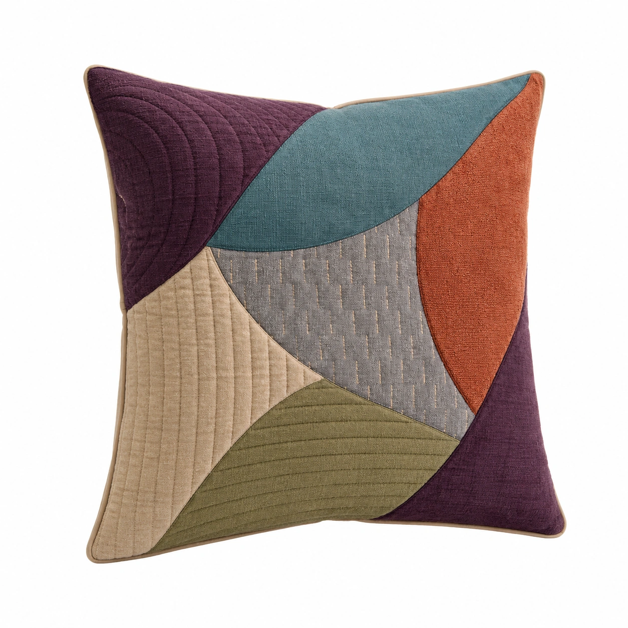 Cojín Decorativo Patchwork Multicolor 45x45cm-BEL DRA NOX