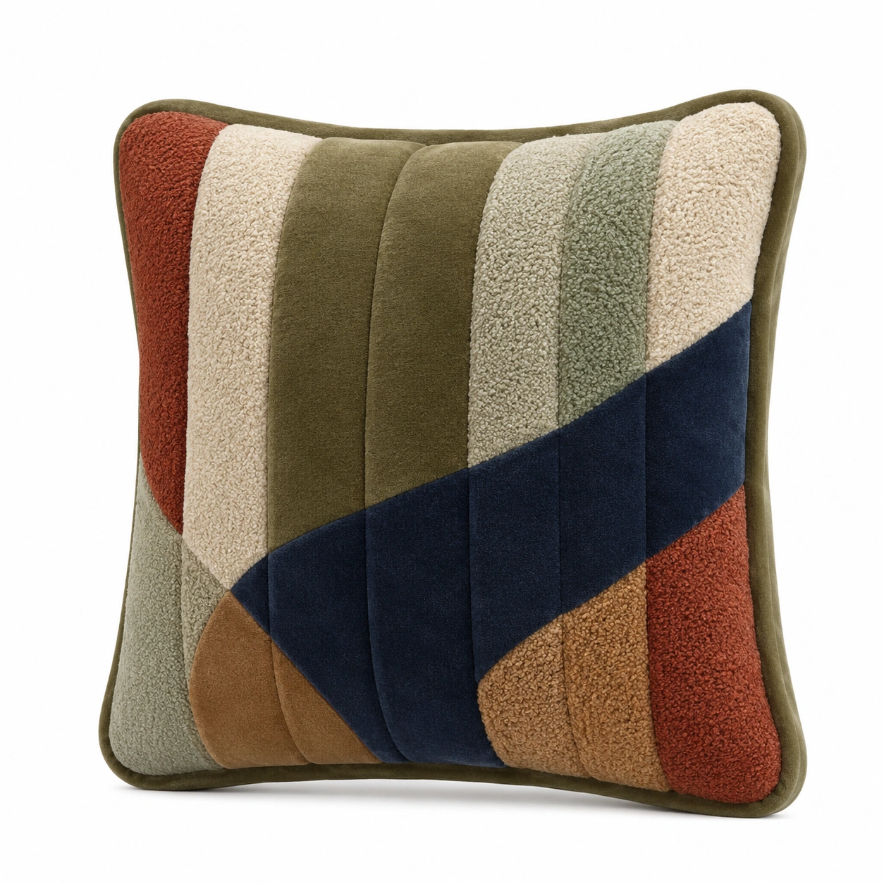 Cojín decorativo multicolor 45x45cm diseño geométrico-BEL DRA NOX