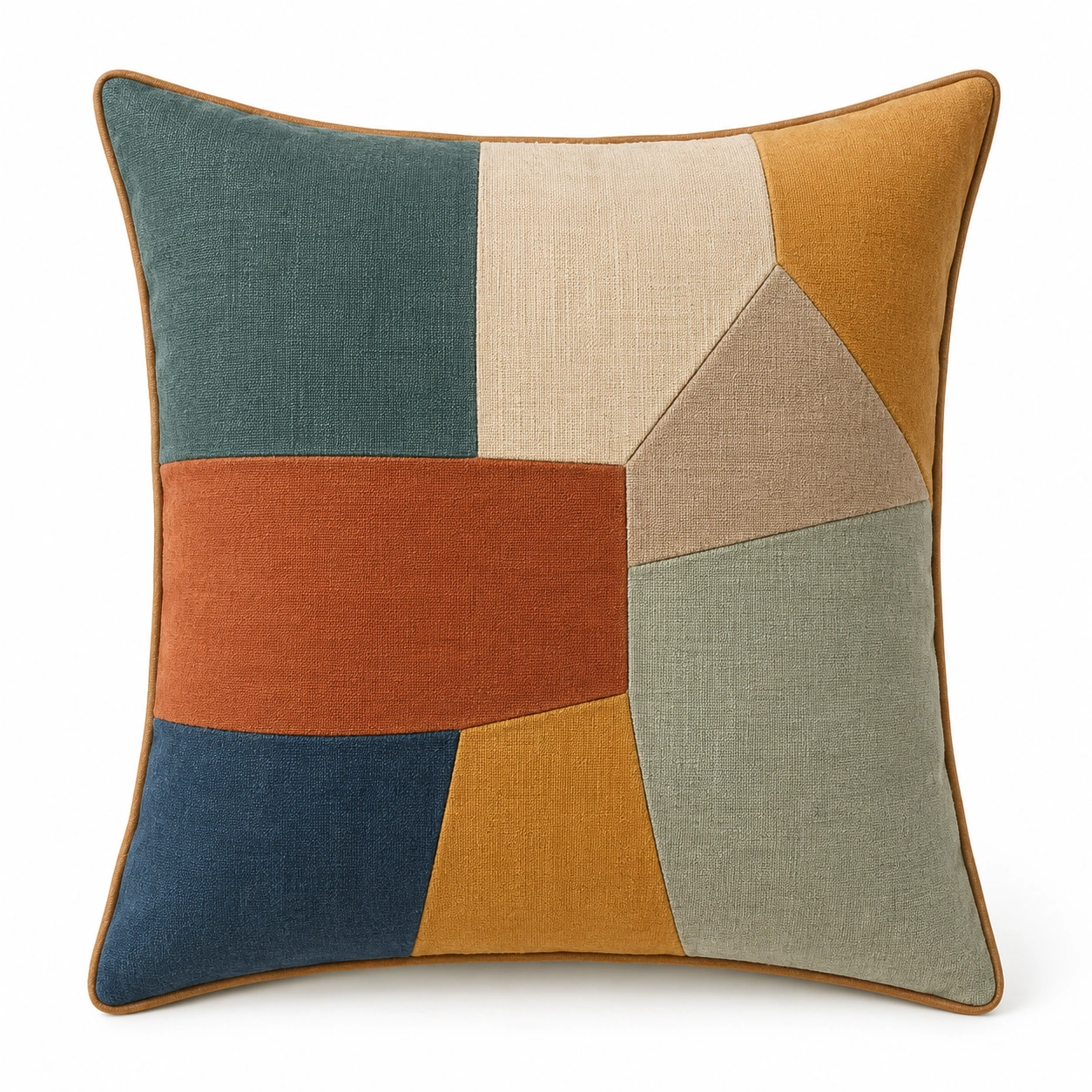 Cojín Decorativo Geométrico Multicolor 45x45cm-BEL DRA NOX