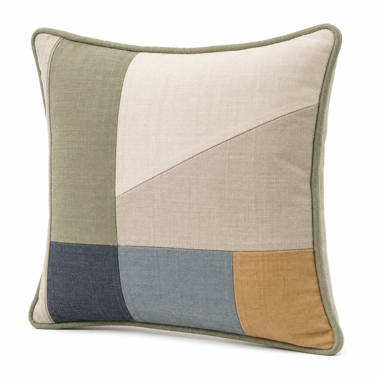 Cojín cuadrado multicolor 45x45 cm con diseño geométrico-BEL DRA NOX