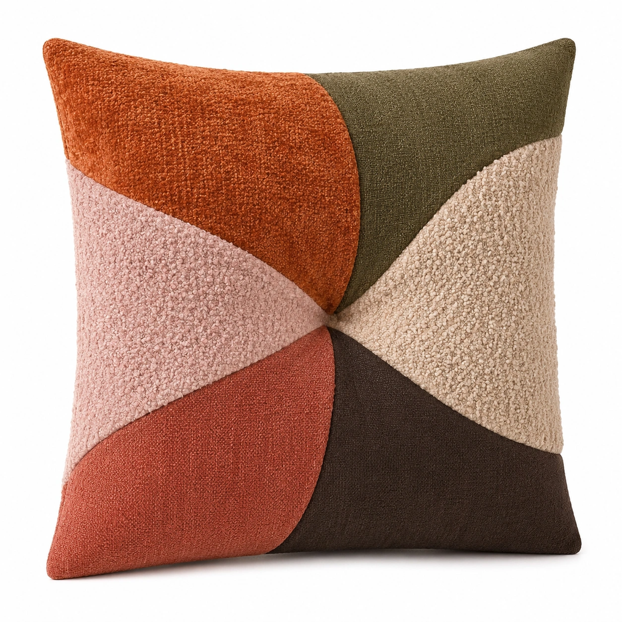 Cojín Decorativo Geométrico Multicolor 45x45cm-BEL DRA NOX