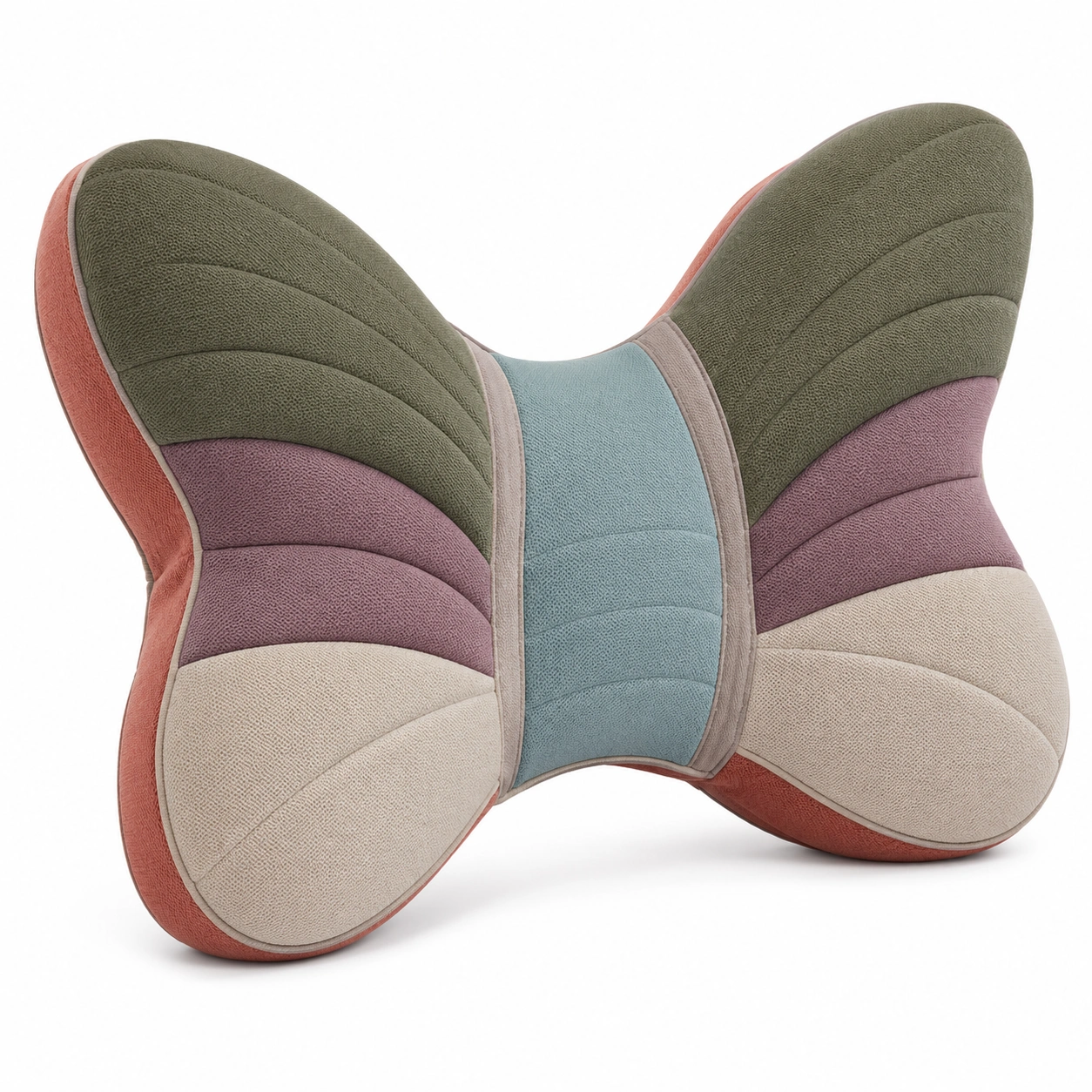 Almohada de Soporte Lumbar Ergonómica en Forma de Mariposa Multicolor-BEL DRA NOX