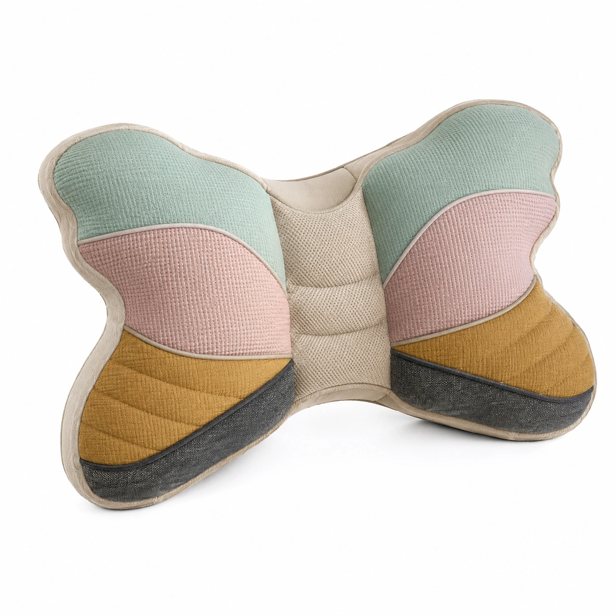 Cojín Ergonómico en Forma de Mariposa Multicolor para Soporte Lumbar-BEL DRA NOX