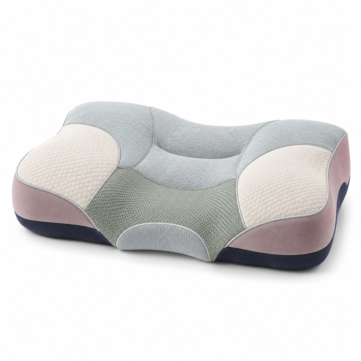 Almohada ergonómica multicolor para soporte cervical-BEL DRA NOX