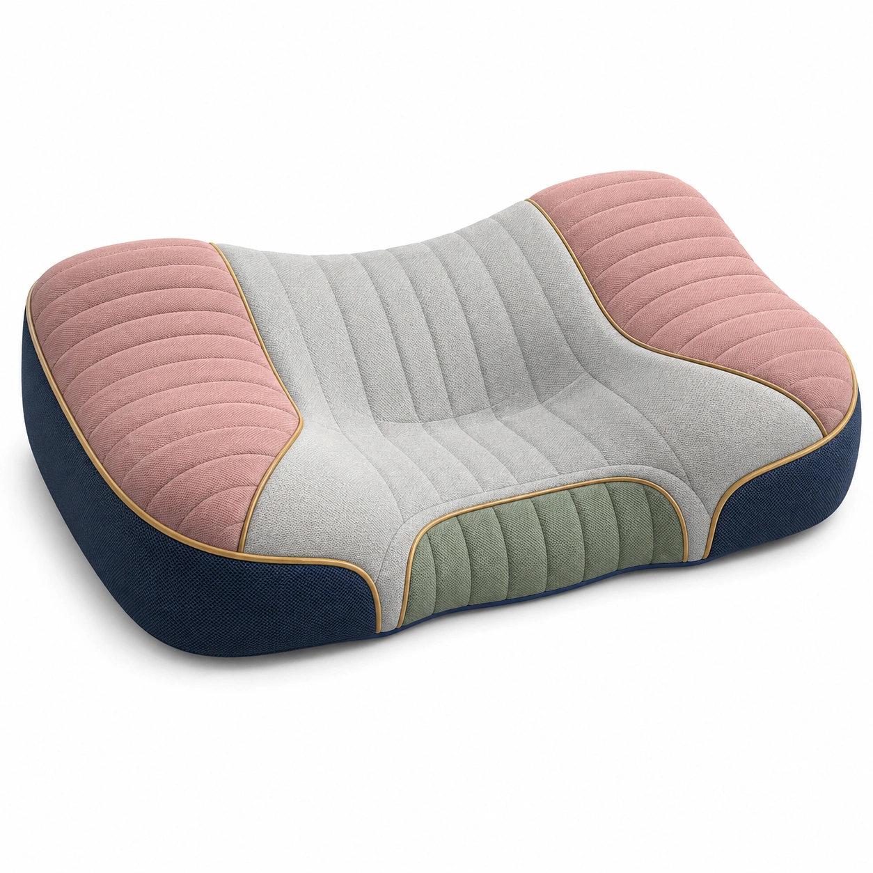 Cojín ergonómico multicolor con diseño moderno-BEL DRA NOX