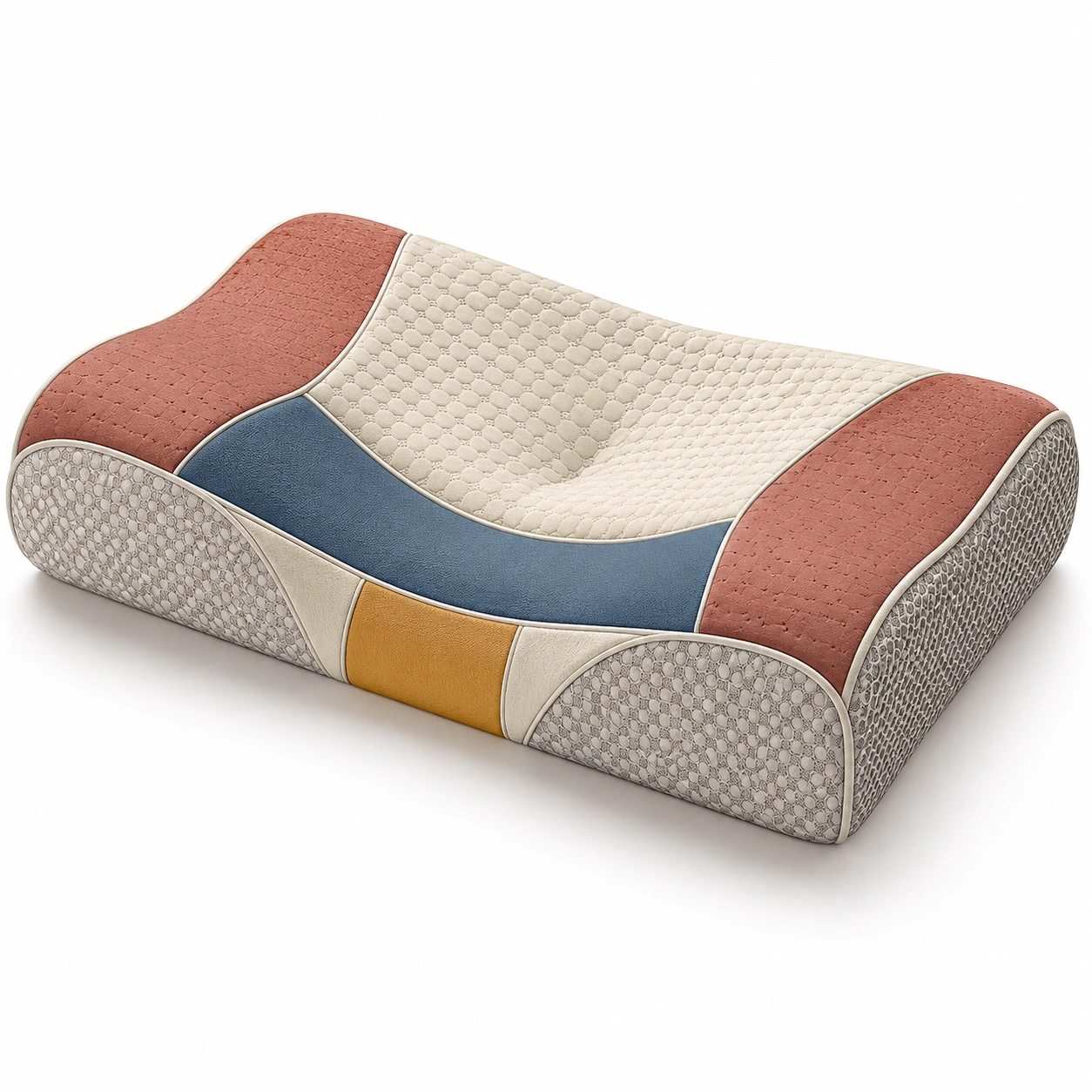 Almohada ergonómica multicolor 60x40x12cm-BEL DRA NOX