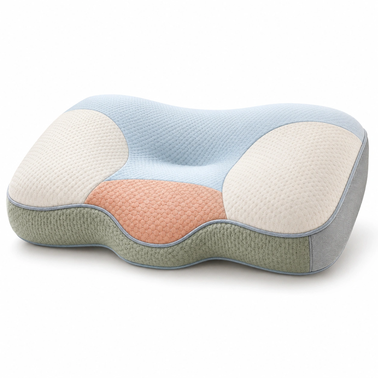 Cojín ergonómico ortopédico multicolor con soporte cervical-BEL DRA NOX