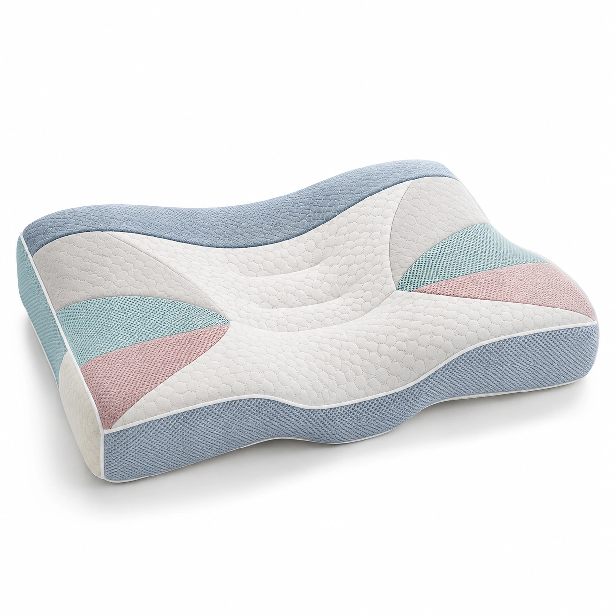 Almohada ergonómica cervical multicolor 60x40x12cm-BEL DRA NOX