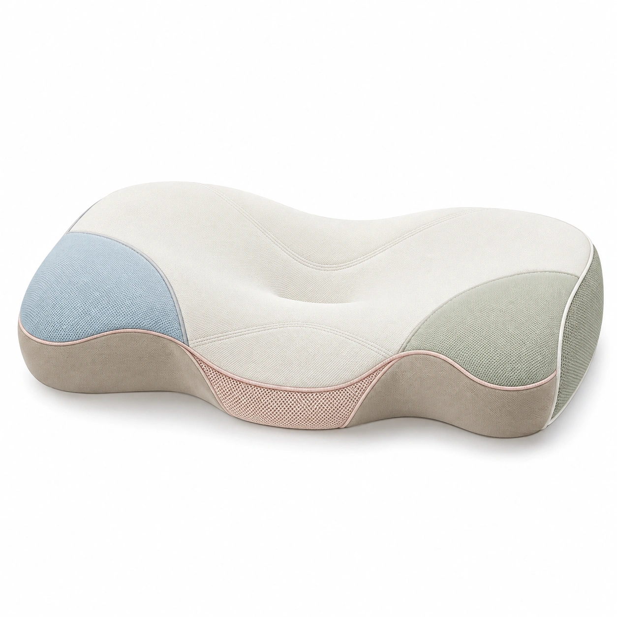 Cojín ergonómico multicolor con soporte cervical-BEL DRA NOX