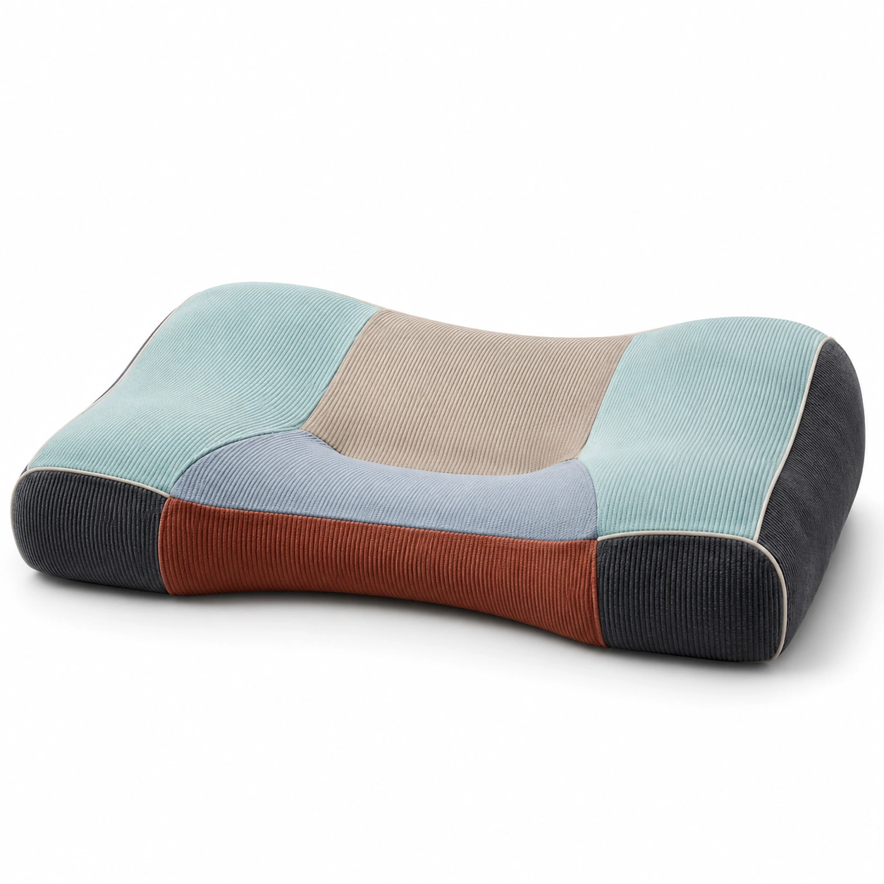 Cojín ergonómico multicolor con soporte cervical-BEL DRA NOX