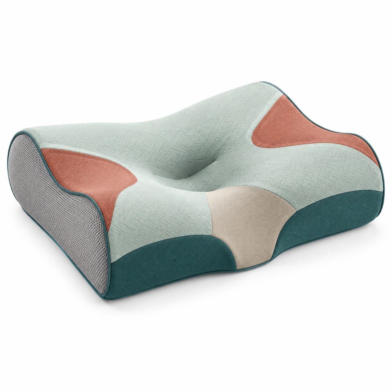 Almohada ortopédica de soporte cervical multicolor-BEL DRA NOX