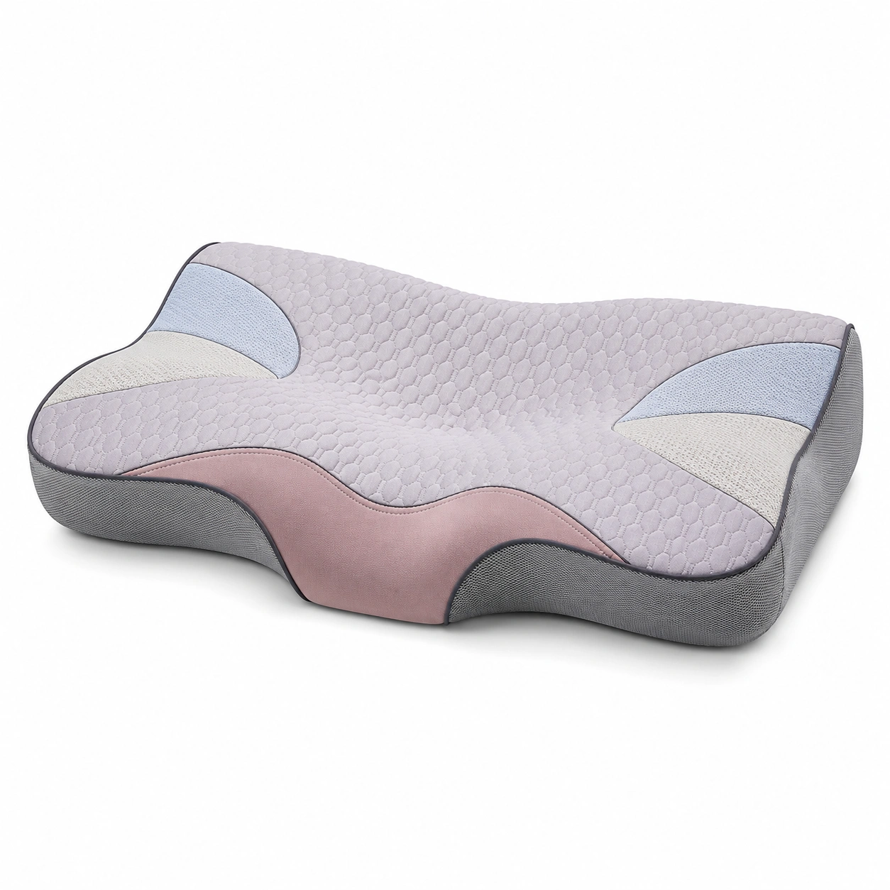Almohada ergonómica de soporte cervical multicolor-BEL DRA NOX
