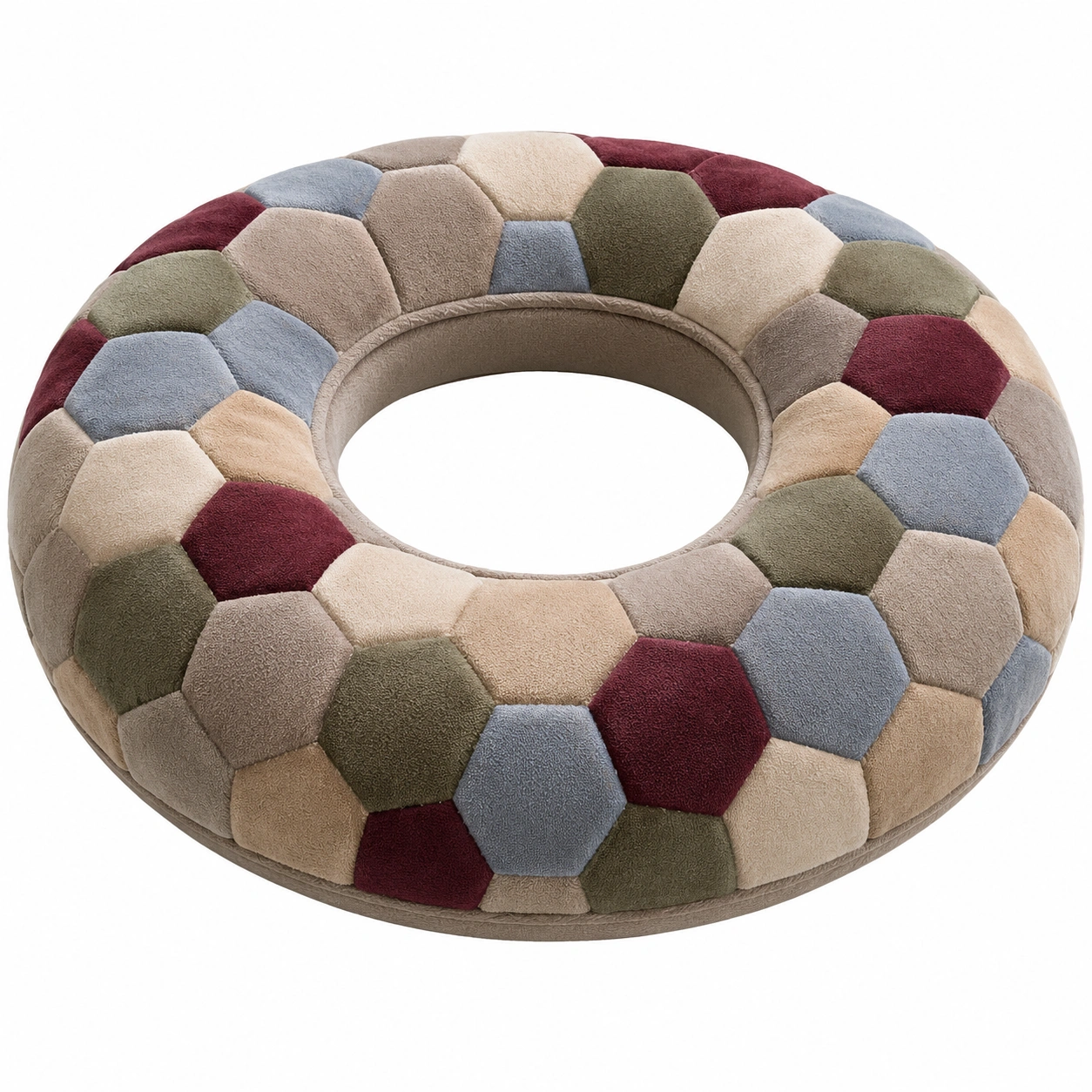 Cojín Anillo Multicolor Acolchado, 40cm-BEL DRA NOX