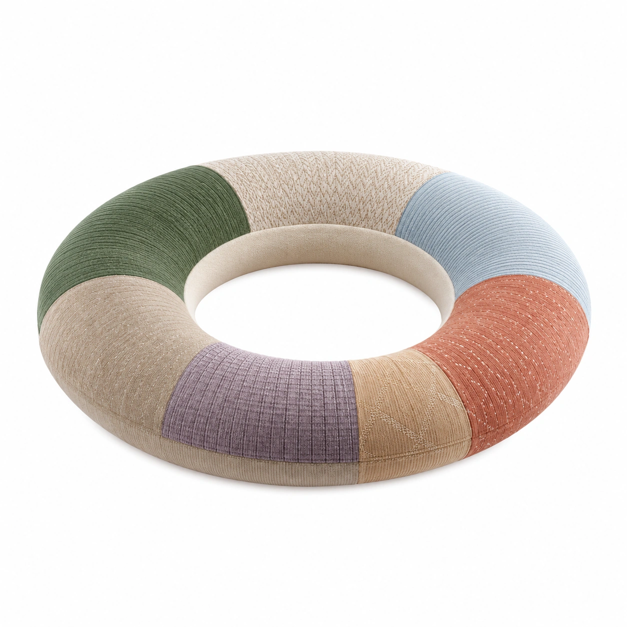Cojín Decorativo Circular Multicolor 45 cm-BEL DRA NOX