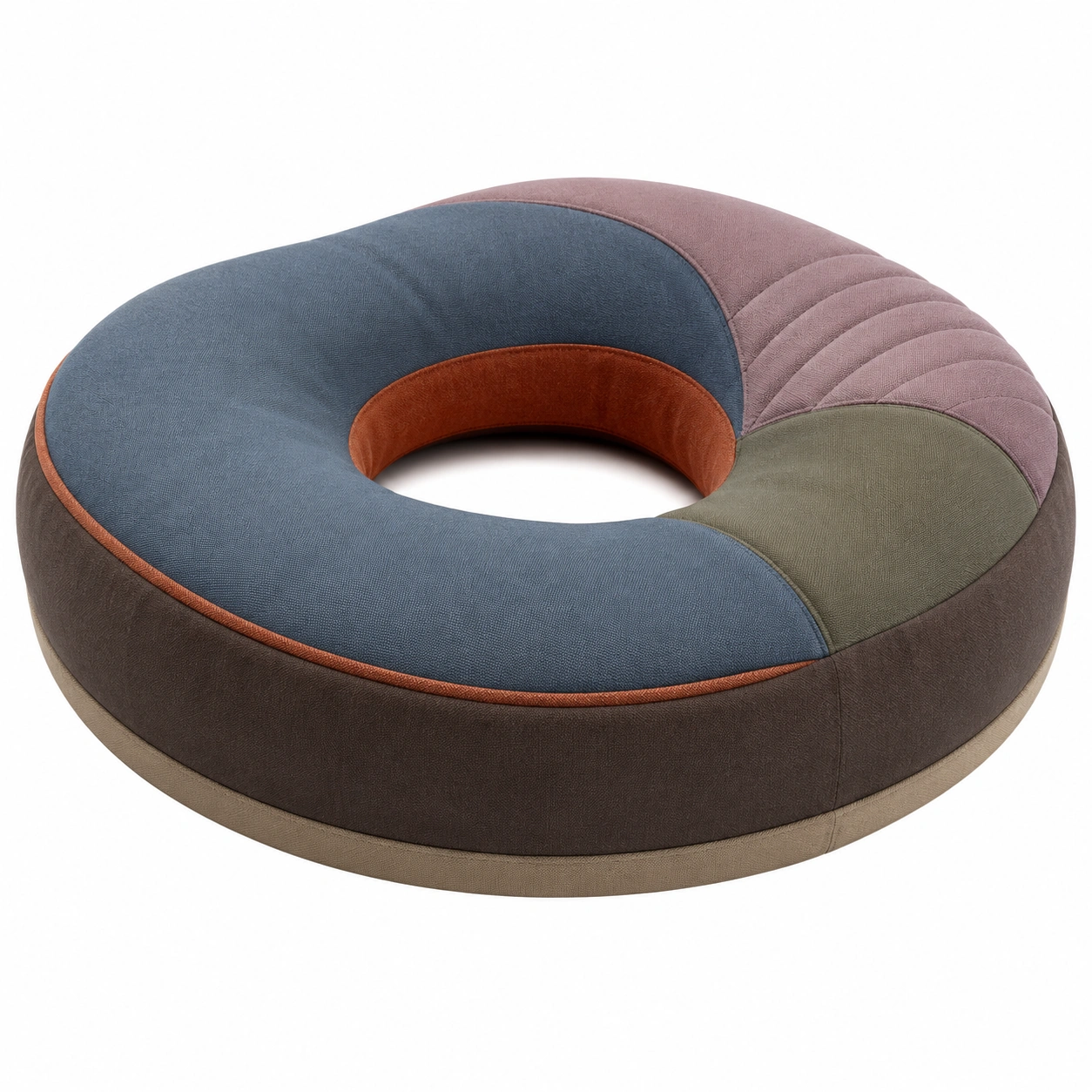 Cojín ergonómico circular multicolor de 50 cm-BEL DRA NOX