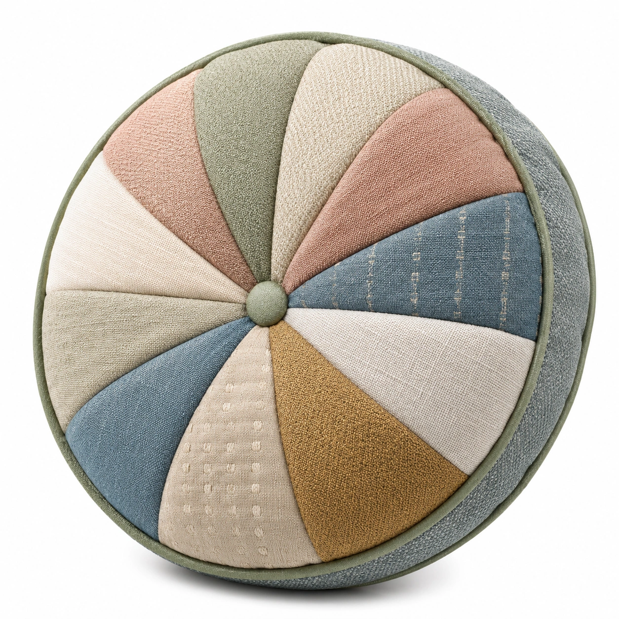 Cojín Redondo Decorativo Multicolor de 35 cm-BEL DRA NOX