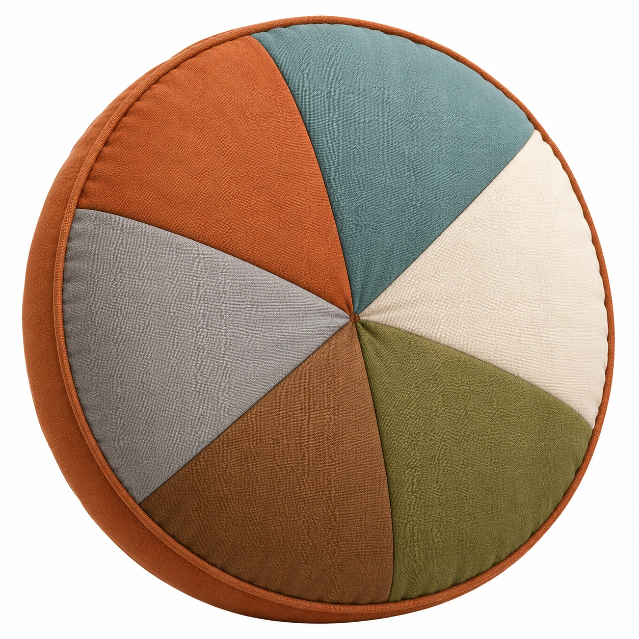 Cojín Redondo Multicolor de 45 cm para Decoración-BEL DRA NOX
