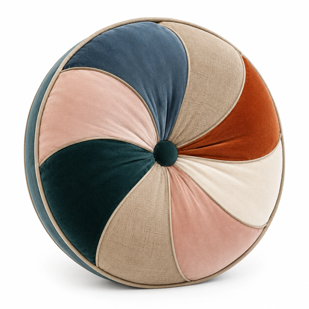 Cojín Decorativo Redondo con Diseño Multicolor 45 cm-BEL DRA NOX