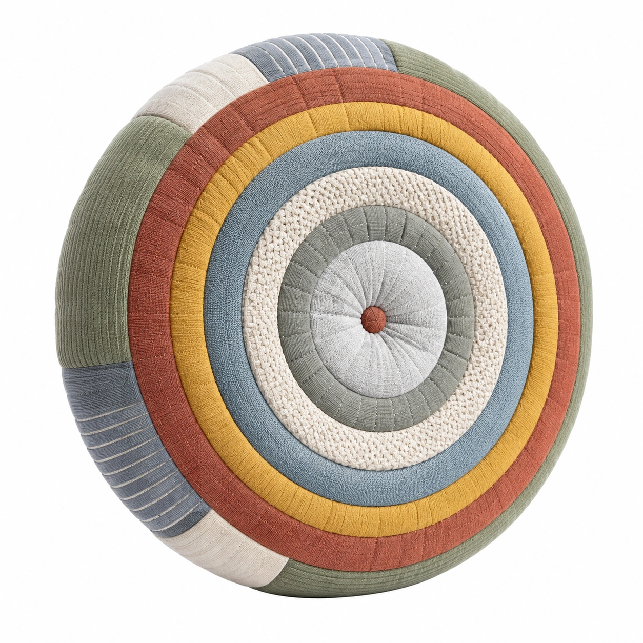 Cojín decorativo redondo multicolor de 45 cm-BEL DRA NOX