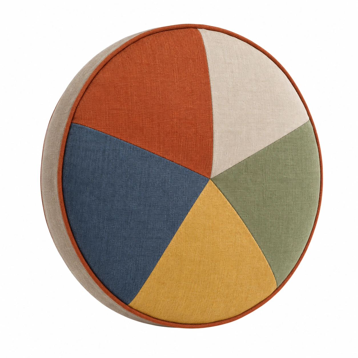 Cojín Redondo Decorativo Multicolor 45cm-BEL DRA NOX