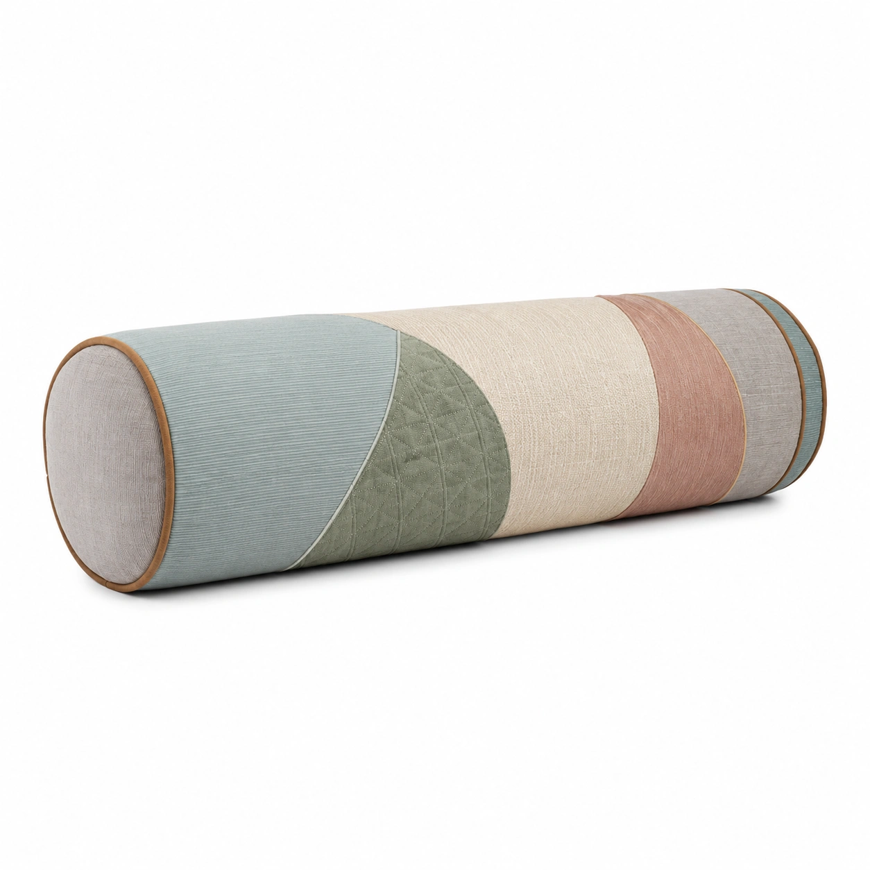 Cojín cilíndrico decorativo multicolor 20x60 cm-BEL DRA NOX