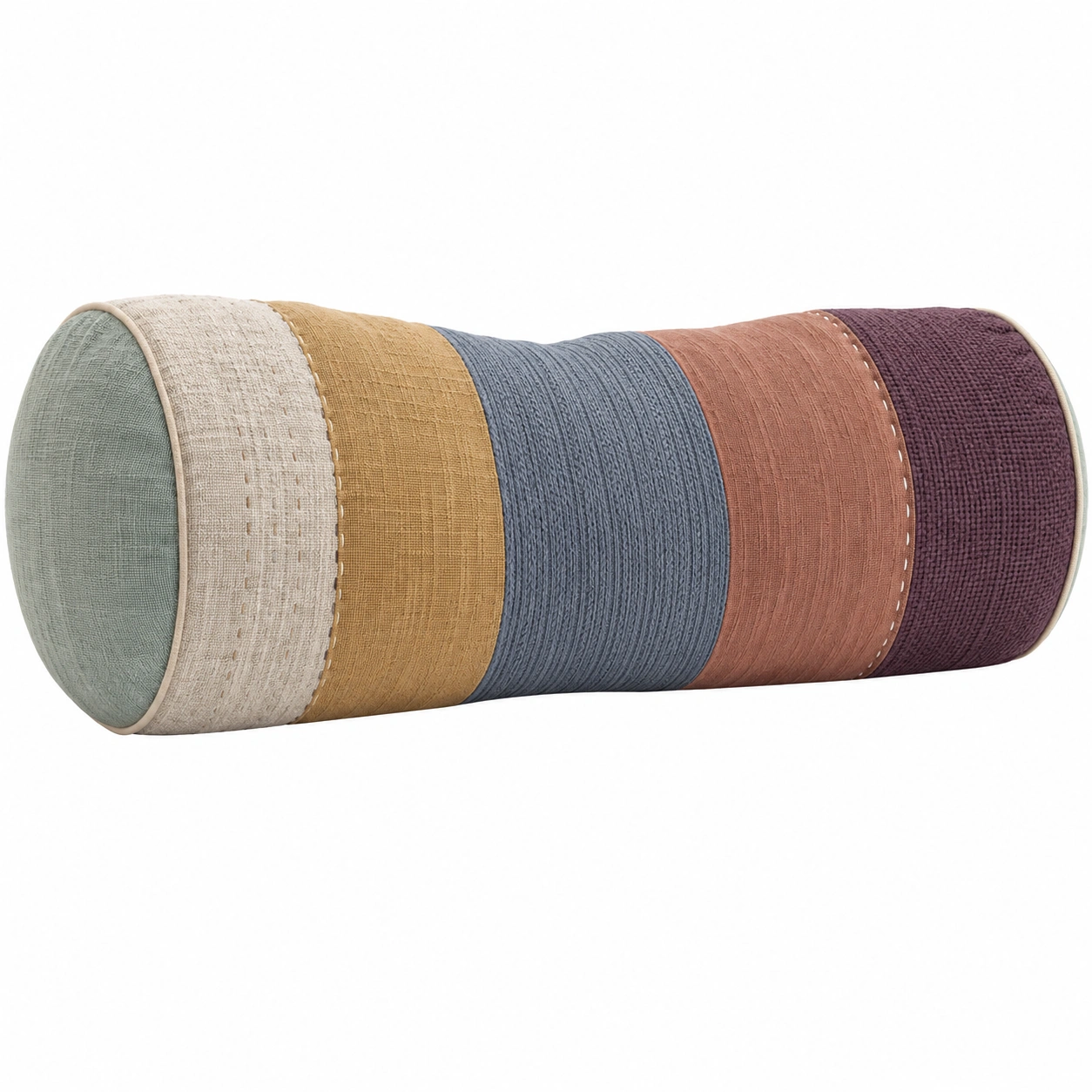 Cojín cilíndrico multicolor de diseño ergonómico-BEL DRA NOX