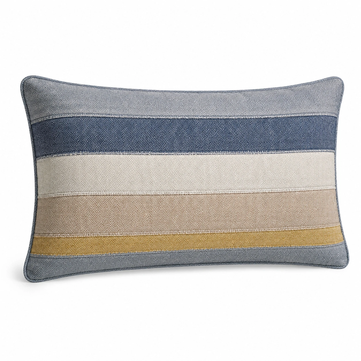 Cojín Decorativo Rectangular de Rayas Multicolor 50x30cm-BEL DRA NOX