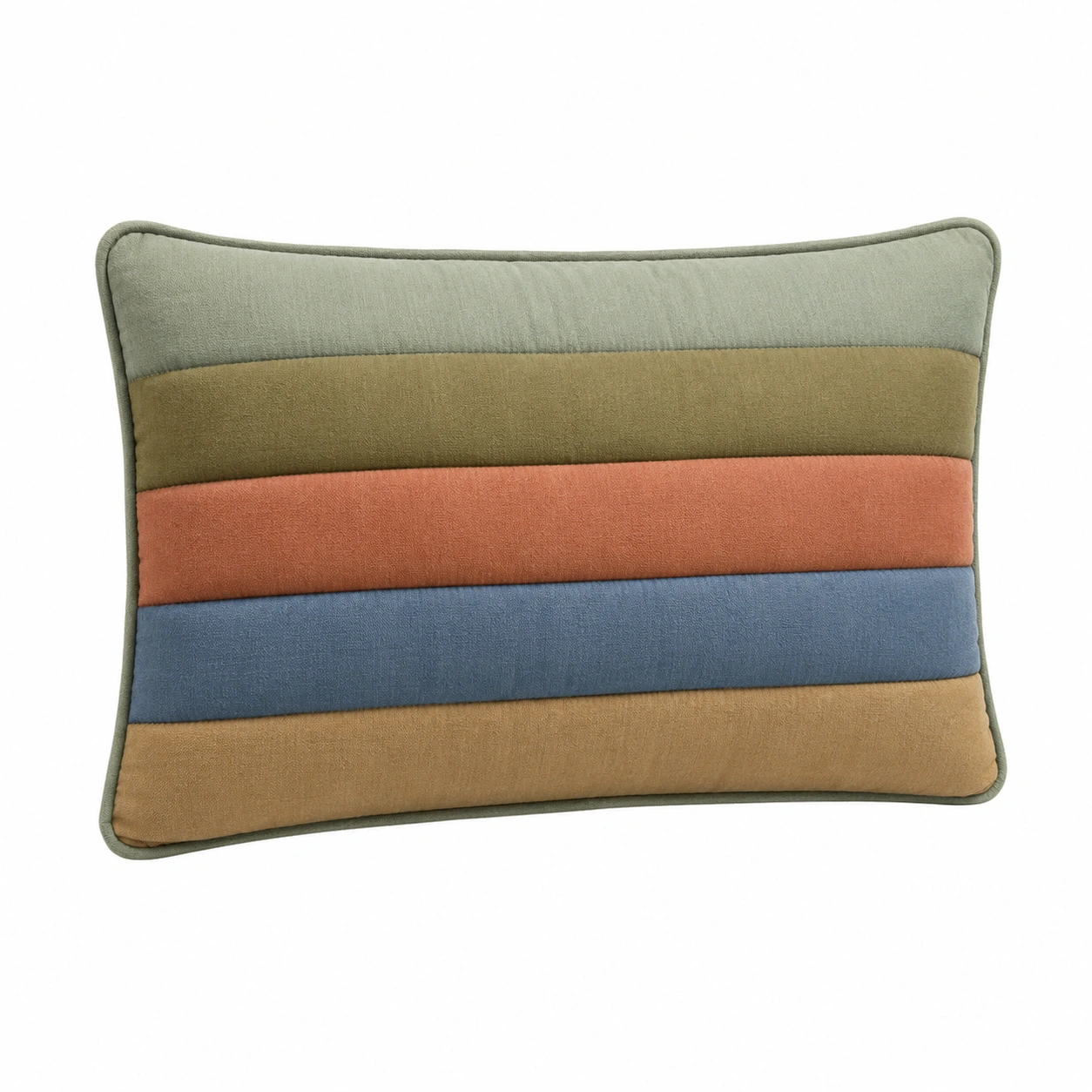 Cojín Rectangular de Rayas Multicolor 50x30cm-BEL DRA NOX