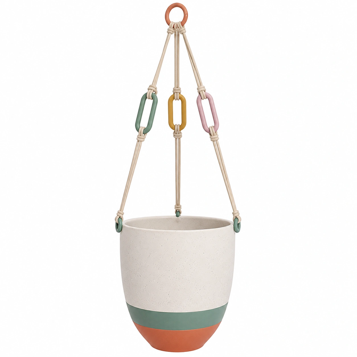Macetero Colgante Multicolor para Interior y Exterior-JARNOVIEL