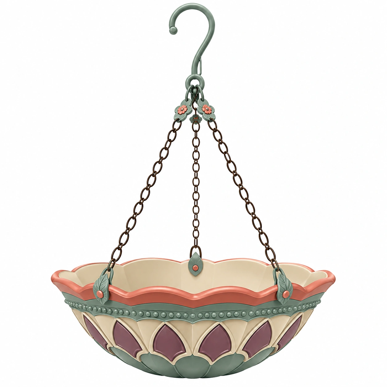 Maceta Colgante Decorativa Multicolor 30 cm-JARNOVIEL