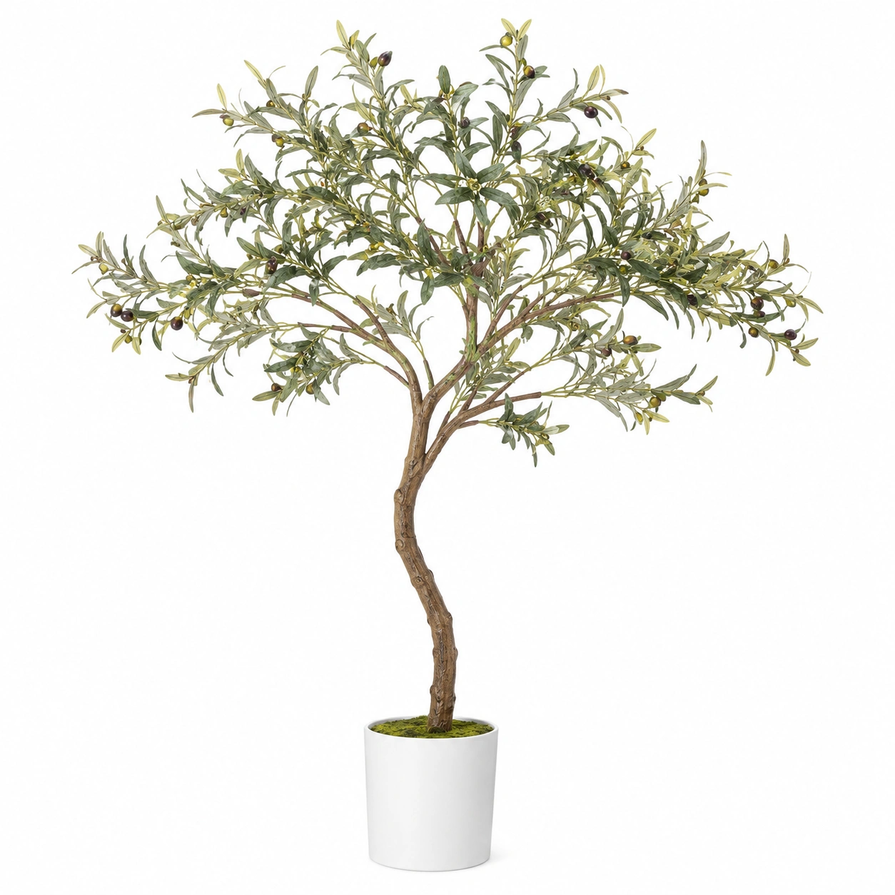 Árbol de Olivo Artificial con Macetero 180cm-JARNOVIEL