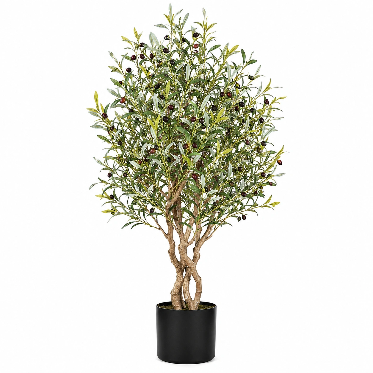 Árbol Artificial de Olivo 160cm Verde/Marrón-JARNOVIEL