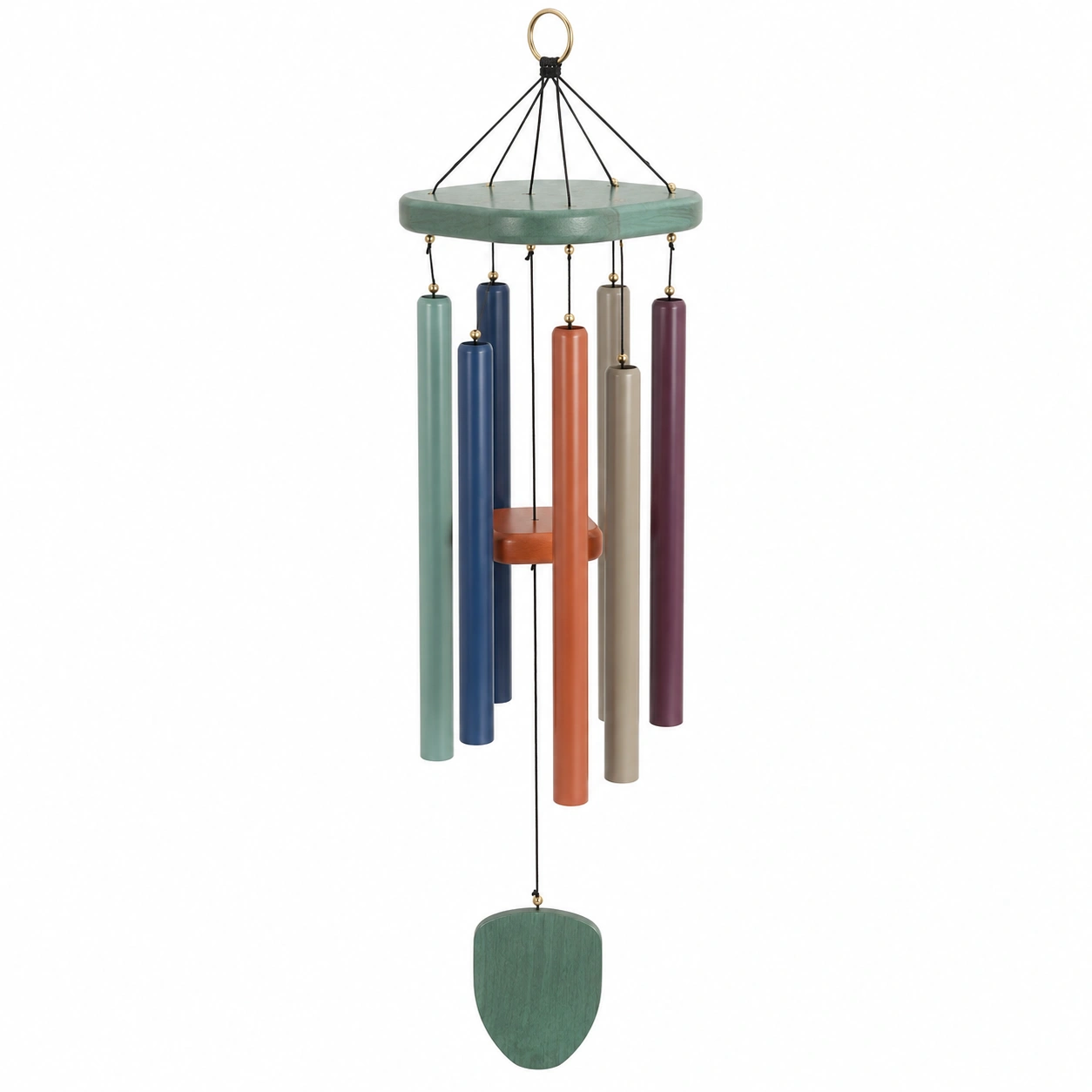 Campanas de Viento Multicolor para Decoración Exterior e Interior 60cm-JARNOVIEL