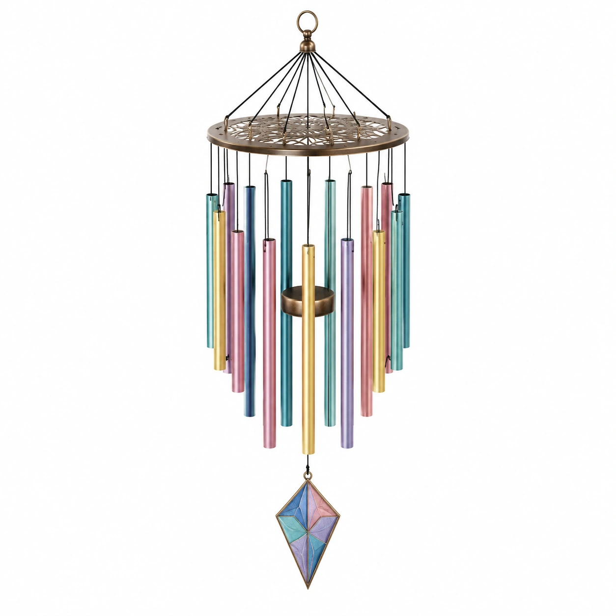 Campana de Viento Multicolor Decorativa para Interior y Exterior-JARNOVIEL