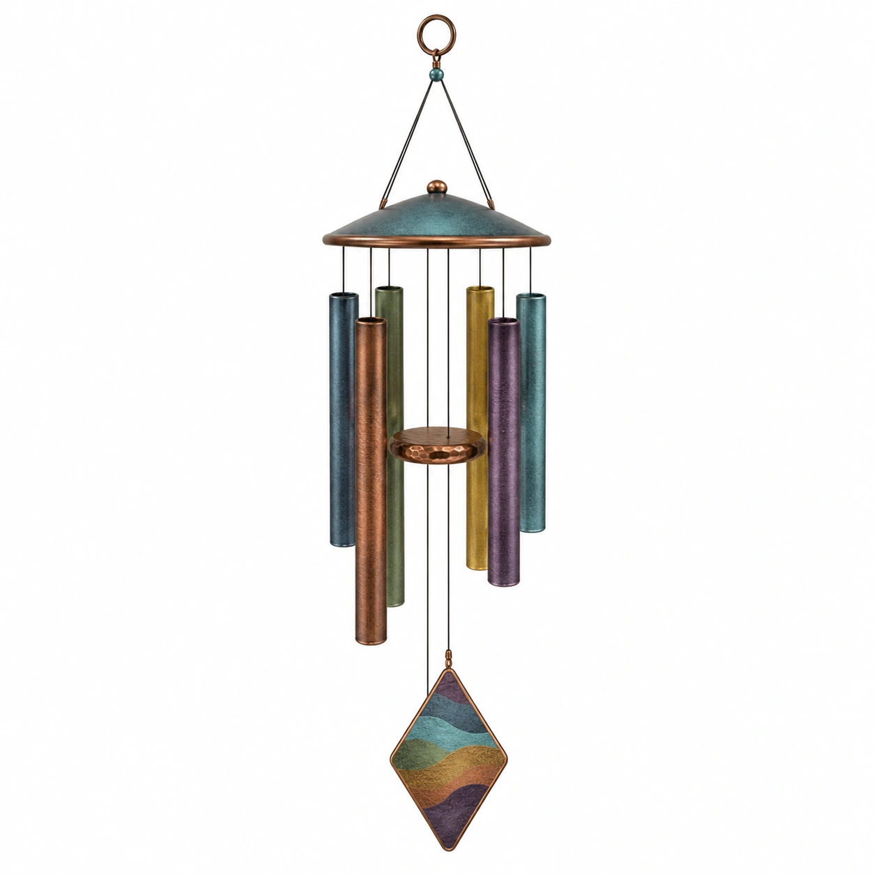 Campanilla de Viento Multicolor para Exterior e Interior, 75 cm-JARNOVIEL