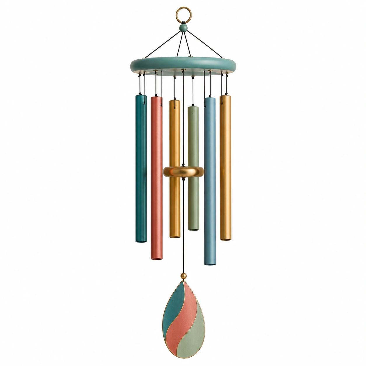 Campana de Viento Colgante Multicolor para Jardín-JARNOVIEL