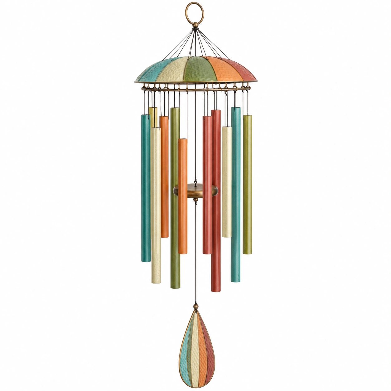 Campana de Viento Multicolor para Exteriores con Diseño Artístico-JARNOVIEL