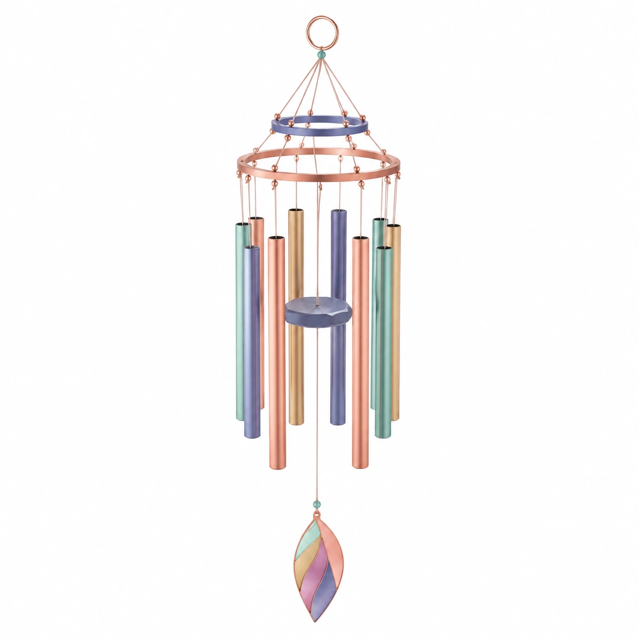 Campanilla de Viento Multicolor para Exterior 50cm-JARNOVIEL