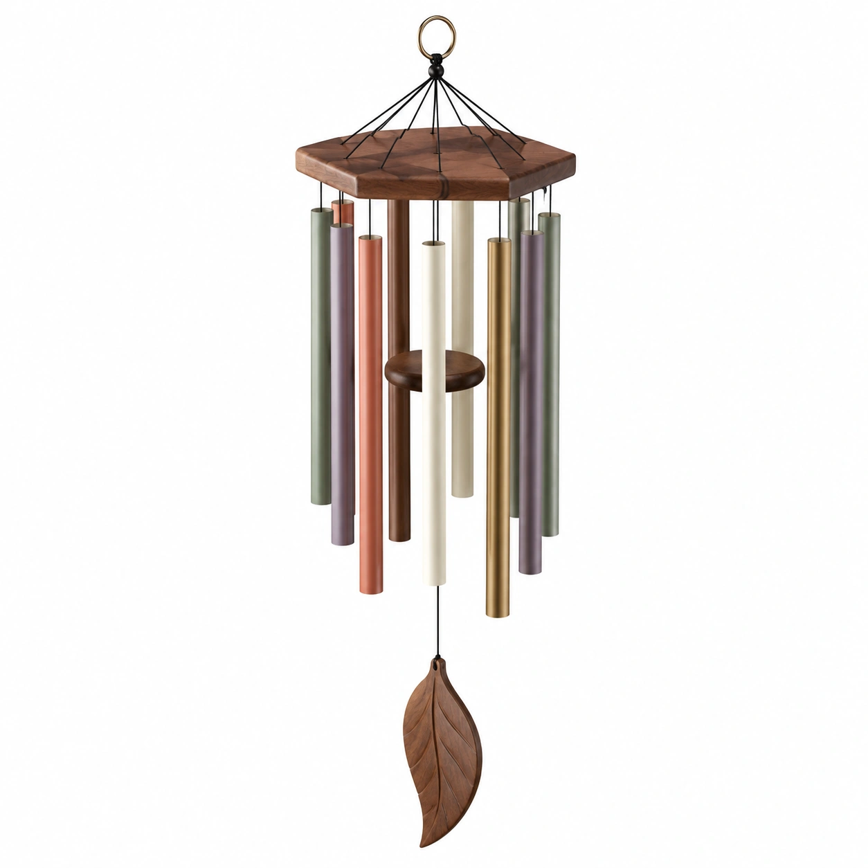 Campanas de Viento Multicolor de Metal para Exterior de 80cm-JARNOVIEL