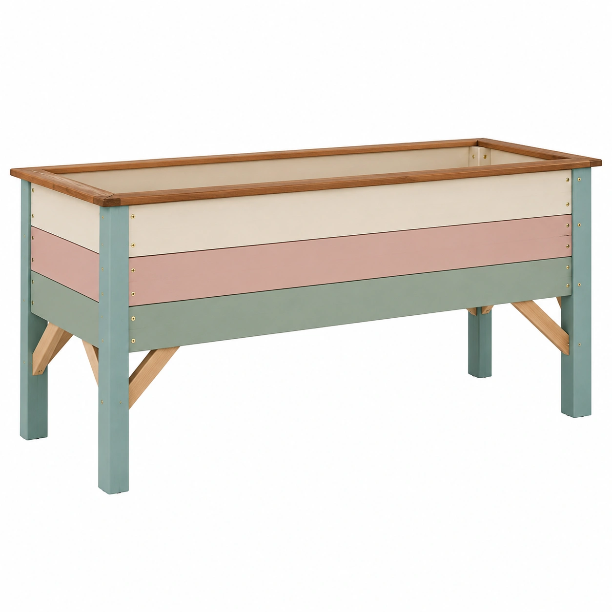 Cama Elevada de Jardín Multicolor para Exterior 120x50x70 cm-JARNOVIEL