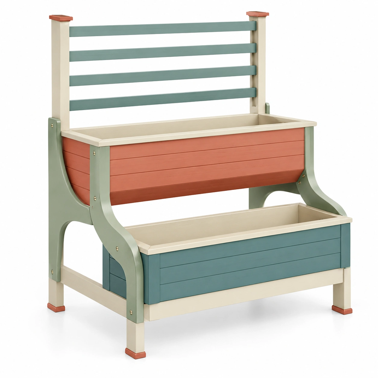 Cama de Cultivo Elevada con Diseño Multicolor para Jardines-JARNOVIEL