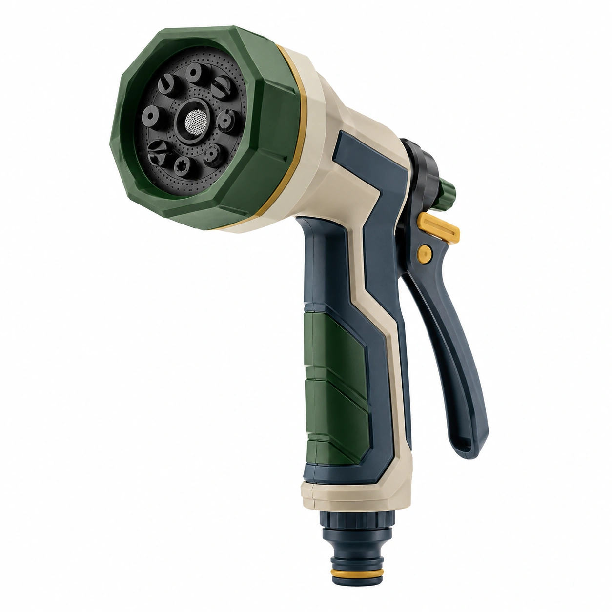 Pistola de Riego 7 Modos Verde y Beige-JARNOVIEL