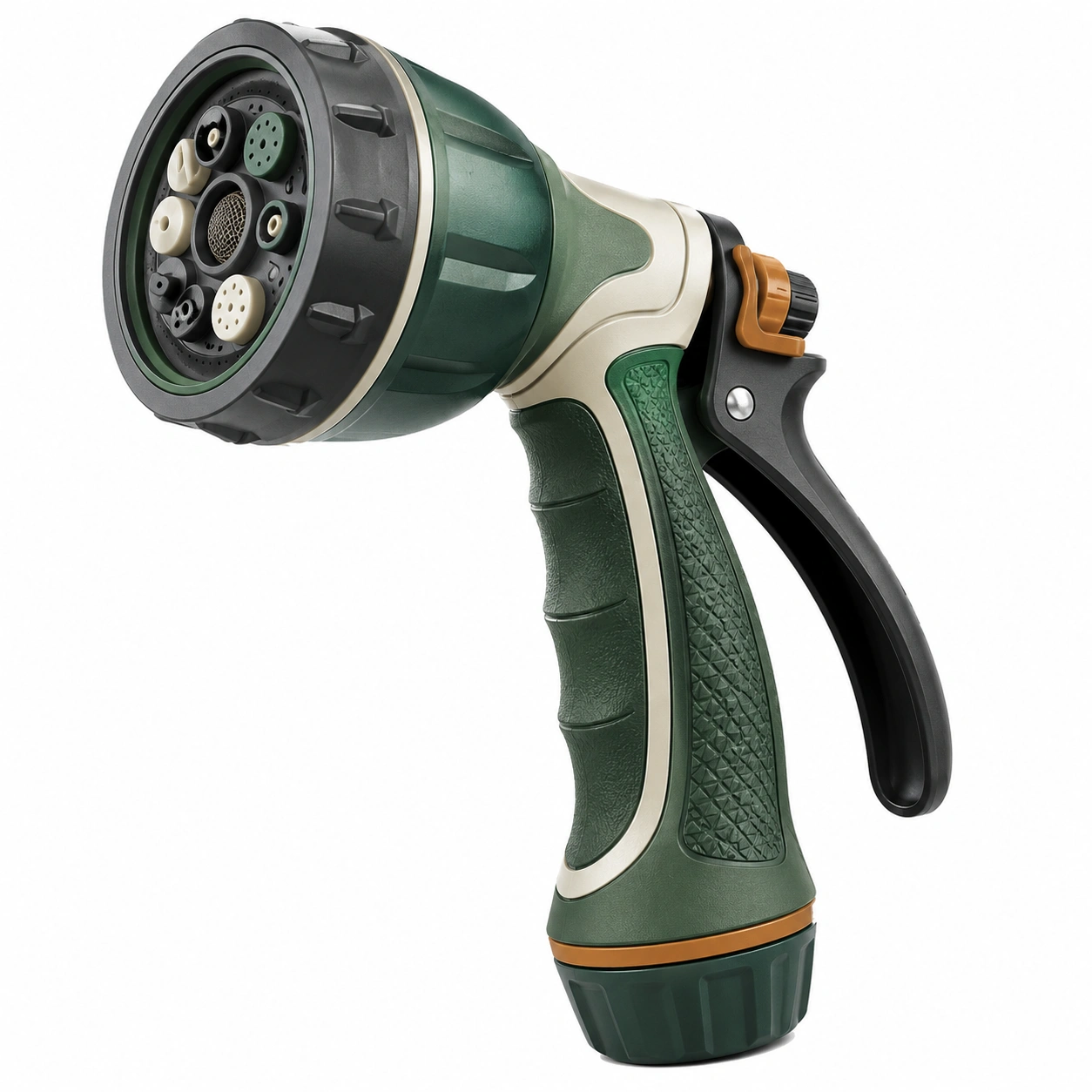 Pistola de Riego Ajustable 8 Modos Verde/Negro-JARNOVIEL
