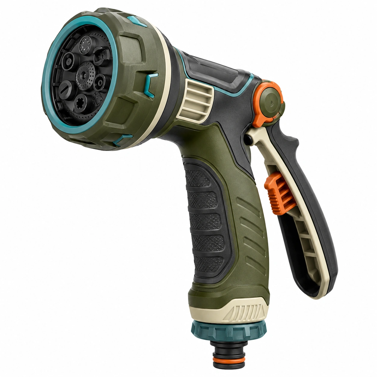 Pistola de Riego de Mano con 8 Modos Multifunción Verde/Negro-JARNOVIEL