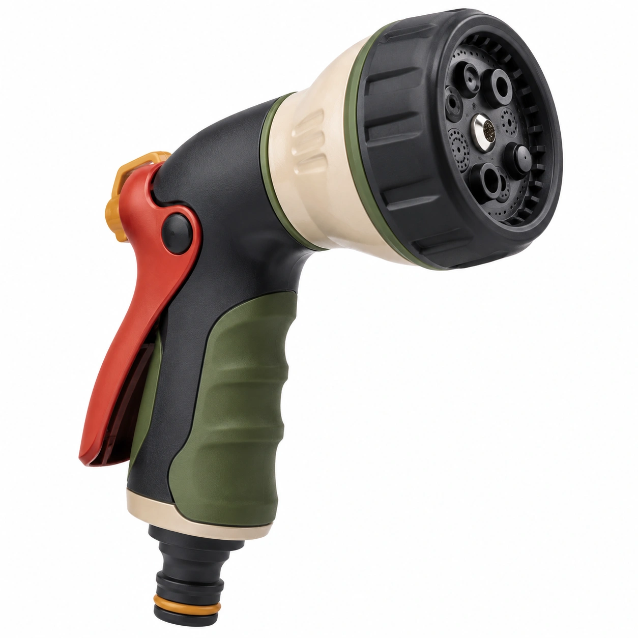 Pistola de Riego Multimodo 7 Modos para Jardín Verde/Negro/Rojo/Beige-JARNOVIEL